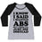 Virgin Teez  Baseball Tee Women's Tri-Blend Baseball Tee / small / Athletic Gray / Black I KNOW I SAID I WANTED ABS BUT I THINK I'LL JUST DIE INSTEAD WOMEN'S TRI-BLEND BASEBALL TEE