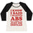 Virgin Teez  Baseball Tee Women's Tri-Blend Baseball Tee / small / Oatmeal / Black I KNOW I SAID I WANTED ABS BUT I THINK I'LL JUST DIE INSTEAD WOMEN'S TRI-BLEND BASEBALL TEE
