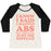 Virgin Teez  Baseball Tee Women's Tri-Blend Baseball Tee / small / Oatmeal / Black I KNOW I SAID I WANTED ABS BUT I THINK I'LL JUST DIE INSTEAD WOMEN'S TRI-BLEND BASEBALL TEE