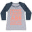 Virgin Teez  Baseball Tee Women's Tri-Blend Baseball Tee / small / Athletic Gray / Navy I KNOW I SAID I WANTED ABS BUT I THINK I'LL JUST DIE INSTEAD WOMEN'S TRI-BLEND BASEBALL TEE