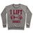 Virgin Teez  Pullover Crewneck Sweatshirt / x-small / Heathered Gray I LIFT BOOKS CREWNECK SWEATSHIRT