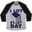 Virgin Teez  Baseball Tee Unisex Tri-Blend Baseball Tee / small / Athletic Gray / Black I LIFT (BOOKS) EVERY DAY UNISEX TRI-BLEND BASEBALL TEE