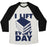 Virgin Teez  Baseball Tee Unisex Tri-Blend Baseball Tee / small / Oatmeal / Black I LIFT (BOOKS) EVERY DAY UNISEX TRI-BLEND BASEBALL TEE