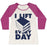 Virgin Teez  Baseball Tee Women's Tri-Blend Baseball Tee / small / Oatmeal / Berry I LIFT (BOOKS) EVERY DAY WOMEN'S TRI-BLEND BASEBALL TEE