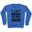 Virgin Teez  Pullover Crewneck Sweatshirt / x-small / Heathered Blue I LIFT BOOKS TO MY FACE CREWNECK SWEATSHIRT
