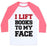 Virgin Teez  Baseball Tee Unisex Classic Baseball Tee / x-small / White/Neon Pink I LIFT BOOKS TO MY FACE UNISEX CLASSIC BASEBALL TEE