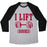 Virgin Teez  Baseball Tee Unisex Tri-Blend Baseball Tee / small / Athletic Gray / Black I LIFT BOOKS UNISEX TRI-BLEND BASEBALL TEE