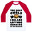 Virgin Teez  Baseball Tee Unisex Classic Baseball Tee / x-small / White/Red I LIFT BURGERS UNISEX CLASSIC BASEBALL TEE