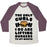 Virgin Teez  Baseball Tee Unisex Tri-Blend Baseball Tee / small / Oatmeal / Maroon I LIFT BURGERS UNISEX TRI-BLEND BASEBALL TEE