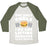 Virgin Teez  Baseball Tee Unisex Tri-Blend Baseball Tee / small / Oatmeal / Moss I LIFT BURGERS UNISEX TRI-BLEND BASEBALL TEE