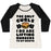 Virgin Teez  Baseball Tee Women's Tri-Blend Baseball Tee / small / Oatmeal / Black I LIFT BURGERS WOMEN'S TRI-BLEND BASEBALL TEE