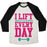 Virgin Teez  Baseball Tee Unisex Tri-Blend Baseball Tee / small / Oatmeal / Black I LIFT EVERY DAY UNISEX TRI-BLEND BASEBALL TEE