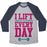 Virgin Teez  Baseball Tee Unisex Tri-Blend Baseball Tee / small / Athletic Gray / Navy I LIFT EVERY DAY UNISEX TRI-BLEND BASEBALL TEE