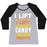 Virgin Teez  Baseball Tee Women's Tri-Blend Baseball Tee / small / Athletic Gray / Black I LIFT (HALLOWEEN CANDY TO MY MOUTH) WOMEN'S TRI-BLEND BASEBALL TEE