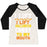 Virgin Teez  Baseball Tee Women's Tri-Blend Baseball Tee / small / Oatmeal / Black I LIFT (HALLOWEEN CANDY TO MY MOUTH) WOMEN'S TRI-BLEND BASEBALL TEE