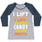 Virgin Teez  Baseball Tee Women's Tri-Blend Baseball Tee / small / Athletic Gray / Navy I LIFT (HALLOWEEN CANDY TO MY MOUTH) WOMEN'S TRI-BLEND BASEBALL TEE
