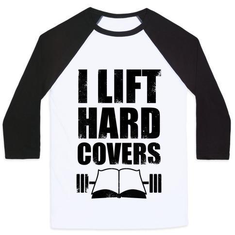 Virgin Teez  Baseball Tee Unisex Classic Baseball Tee / x-small / White/Black I LIFT HARD COVERS UNISEX CLASSIC BASEBALL TEE