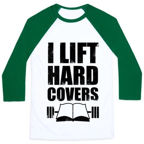 Virgin Teez  Baseball Tee Unisex Classic Baseball Tee / x-small / White/Dark Green I LIFT HARD COVERS UNISEX CLASSIC BASEBALL TEE