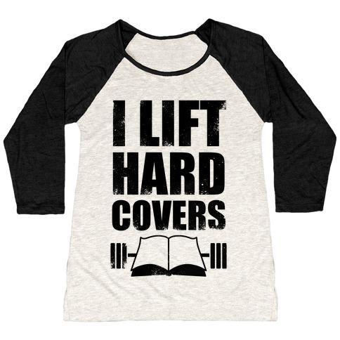 Virgin Teez  Baseball Tee Women's Tri-Blend Baseball Tee / small / Oatmeal / Black I LIFT HARD COVERS WOMEN'S TRI-BLEND BASEBALL TEE