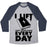 Virgin Teez  Baseball Tee Unisex Tri-Blend Baseball Tee / small / Athletic Gray / Navy I LIFT (HARRY POTTER BOOKS) EVERY DAY UNISEX TRI-BLEND BASEBALL TEE