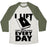 Virgin Teez  Baseball Tee Unisex Tri-Blend Baseball Tee / small / Oatmeal / Moss I LIFT (HARRY POTTER BOOKS) EVERY DAY UNISEX TRI-BLEND BASEBALL TEE