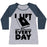 Virgin Teez  Baseball Tee Women's Tri-Blend Baseball Tee / small / Athletic Gray / Navy I LIFT (HARRY POTTER BOOKS) EVERY DAY WOMEN'S TRI-BLEND BASEBALL TEE