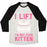 Virgin Teez  Baseball Tee Unisex Tri-Blend Baseball Tee / small / Oatmeal / Black I LIFT. I'M NOT EVEN KITTEN UNISEX TRI-BLEND BASEBALL TEE