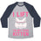 Virgin Teez  Baseball Tee Unisex Tri-Blend Baseball Tee / small / Athletic Gray / Navy I LIFT. I'M NOT EVEN KITTEN UNISEX TRI-BLEND BASEBALL TEE