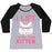 Virgin Teez  Baseball Tee Women's Tri-Blend Baseball Tee / small / Athletic Gray / Black I LIFT. I'M NOT EVEN KITTEN WOMEN'S TRI-BLEND BASEBALL TEE