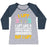 Virgin Teez  Baseball Tee Women's Tri-Blend Baseball Tee / small / Athletic Gray / Navy I LIFT LIKE A SPONGE LIFTING A COUPLE STUFFED ANIMALS UNDERWATER BUT I LIFT WOMEN'S TRI-BLEND BASEBALL TEE