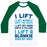 Virgin Teez  Baseball Tee Unisex Classic Baseball Tee / x-small / White/Dark Green I LIFT (MYSELF ONTO THE COUCH FOR A NAP) UNISEX CLASSIC BASEBALL TEE