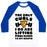 Virgin Teez  Baseball Tee Unisex Classic Baseball Tee / x-small / White/Blue I LIFT PIZZA UNISEX CLASSIC BASEBALL TEE
