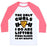 Virgin Teez  Baseball Tee Unisex Classic Baseball Tee / x-small / White/Neon Pink I LIFT PIZZA UNISEX CLASSIC BASEBALL TEE