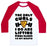 Virgin Teez  Baseball Tee Unisex Classic Baseball Tee / x-small / White/Red I LIFT PIZZA UNISEX CLASSIC BASEBALL TEE
