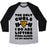 Virgin Teez  Baseball Tee Unisex Tri-Blend Baseball Tee / small / Athletic Gray / Black I LIFT PIZZA UNISEX TRI-BLEND BASEBALL TEE