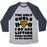 Virgin Teez  Baseball Tee Unisex Tri-Blend Baseball Tee / small / Athletic Gray / Navy I LIFT PIZZA UNISEX TRI-BLEND BASEBALL TEE