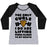 Virgin Teez  Baseball Tee Women's Tri-Blend Baseball Tee / small / Athletic Gray / Black I LIFT PIZZA WOMEN'S TRI-BLEND BASEBALL TEE