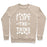 Virgin Teez  Pullover Crewneck Sweatshirt / x-small / Heathered Oatmeal I LIFT THE THING CREWNECK SWEATSHIRT