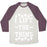 Virgin Teez  Baseball Tee Unisex Tri-Blend Baseball Tee / small / Oatmeal / Maroon I LIFT THE THING UNISEX TRI-BLEND BASEBALL TEE