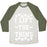 Virgin Teez  Baseball Tee Unisex Tri-Blend Baseball Tee / small / Oatmeal / Moss I LIFT THE THING UNISEX TRI-BLEND BASEBALL TEE