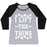 Virgin Teez  Baseball Tee Women's Tri-Blend Baseball Tee / small / Athletic Gray / Black I LIFT THE THING WOMEN'S TRI-BLEND BASEBALL TEE