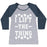 Virgin Teez  Baseball Tee Women's Tri-Blend Baseball Tee / small / Athletic Gray / Navy I LIFT THE THING WOMEN'S TRI-BLEND BASEBALL TEE