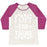 Virgin Teez  Baseball Tee Women's Tri-Blend Baseball Tee / small / Oatmeal / Berry I LIFT THE THING WOMEN'S TRI-BLEND BASEBALL TEE