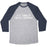 Virgin Teez  Baseball Tee Unisex Tri-Blend Baseball Tee / small / Athletic Gray / Navy I LIFT THINGS UP AND PUT THEM DOWN UNISEX TRI-BLEND BASEBALL TEE