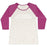 Virgin Teez  Baseball Tee Women's Tri-Blend Baseball Tee / small / Oatmeal / Berry I LIFT THINGS UP AND PUT THEM DOWN WOMEN'S TRI-BLEND BASEBALL TEE