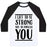 Virgin Teez  Baseball Tee Unisex Classic Baseball Tee / x-small / White/Black I LIFT TO BE STRONG NOT TO IMPRESS YOU UNISEX CLASSIC BASEBALL TEE