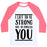 Virgin Teez  Baseball Tee Unisex Classic Baseball Tee / x-small / White/Neon Pink I LIFT TO BE STRONG NOT TO IMPRESS YOU UNISEX CLASSIC BASEBALL TEE
