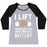 Virgin Teez  Baseball Tee Women's Tri-Blend Baseball Tee / small / Athletic Gray / Black I LIFT WOMEN'S TRI-BLEND BASEBALL TEE