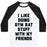 Virgin Teez  Baseball Tee Unisex Classic Baseball Tee / x-small / White/Black I LIKE DOING GYM RAT STUFF WITH MY FRIENDS UNISEX CLASSIC BASEBALL TEE