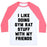 Virgin Teez  Baseball Tee Unisex Classic Baseball Tee / x-small / White/Neon Pink I LIKE DOING GYM RAT STUFF WITH MY FRIENDS UNISEX CLASSIC BASEBALL TEE